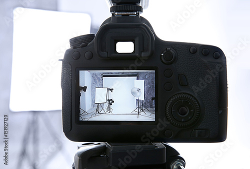 Empty photo studio interior...