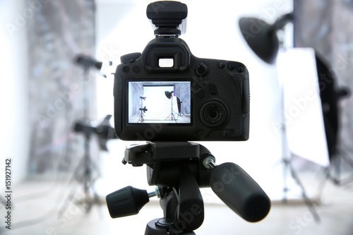 Empty photo studio interior...