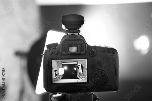 Empty photo studio interior...