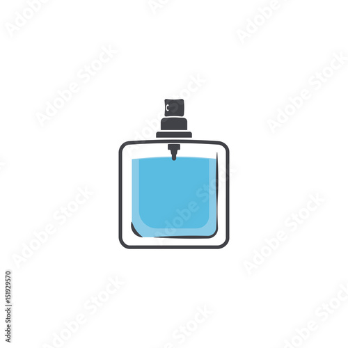 perfume isolated logotype on white background