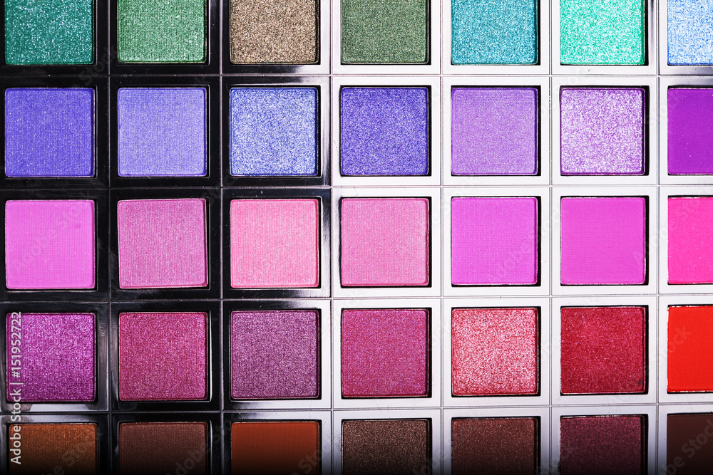 Fototapeta premium multicolored eye shadows - for bright visage