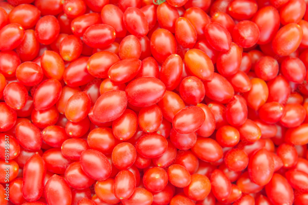 Group of red Queen tomato or little cherry tomato fresh red fruit, with high vitamin C for good health Group of red Queen tomato or little cherry tomato fresh red fruit, with high vitamin C for good health