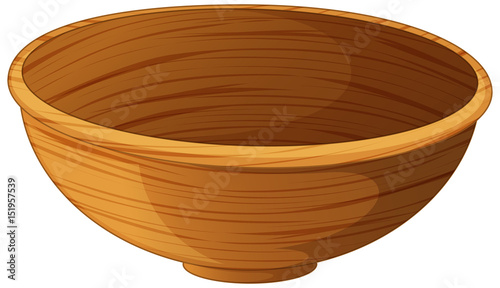 Bowl made of wood