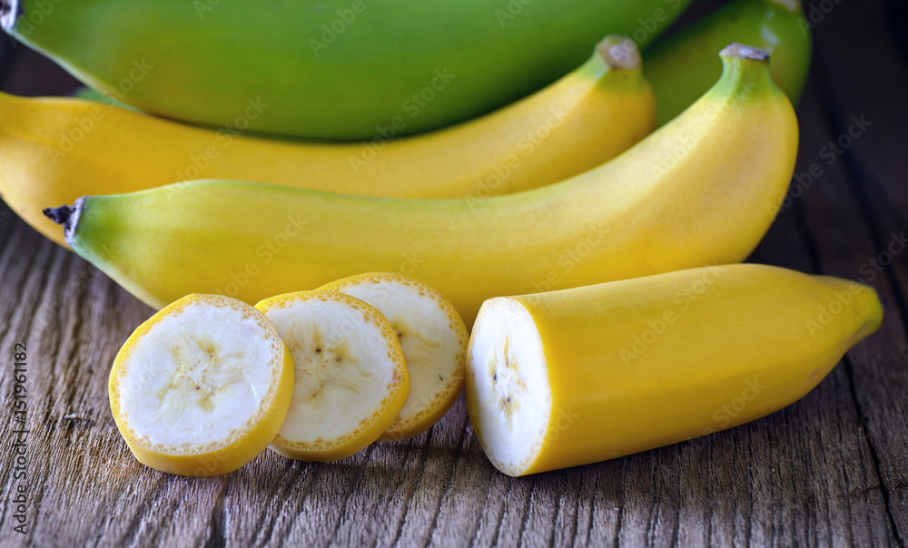 Banana on wood Banana on wood