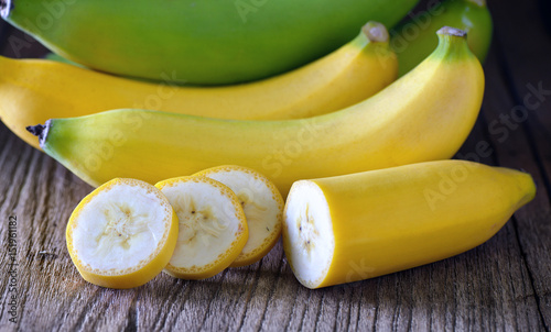 Banana on wood