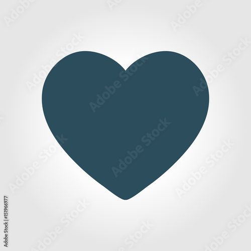 Valentine heart symbol. Sign of love. Enhance content rating.