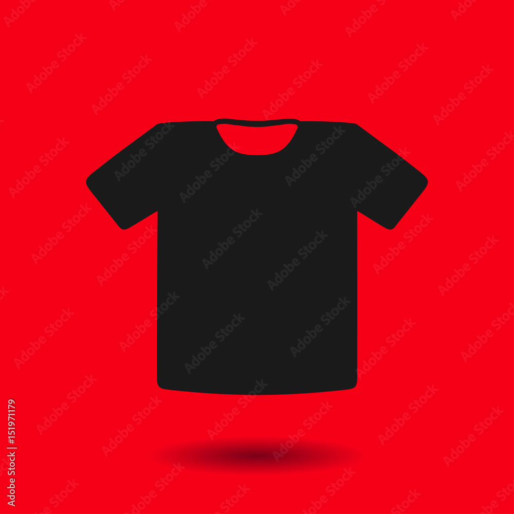 T-shirt sign icon. Clothes symbol. Flat design style. T-shirt sign icon. Clothes symbol. Flat design style.