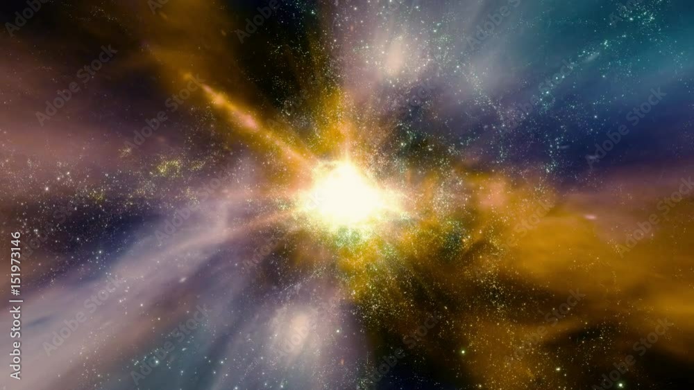 Space 2239: Traveling through star fields and galaxies in space (Loop).