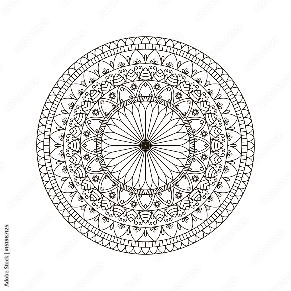 Obraz premium Mandala flower design