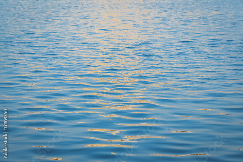 Reflection of water at sunset