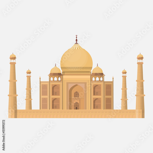 Fotografie, Obraz Taj mahal culture architecture vector