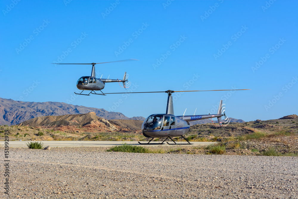Fototapeta premium Robinson R44s