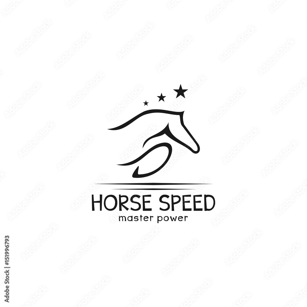 horse abstract logo horse abstract logo