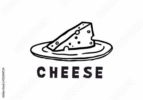 Cheese in a plate