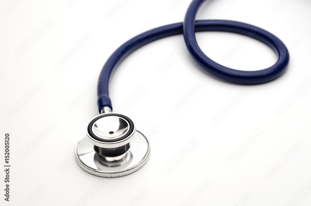 stethoscope on white background, health care medical technology concept, soft focus, selective focus. stethoscope on white background, health care medical technology concept, soft focus, selective focus.