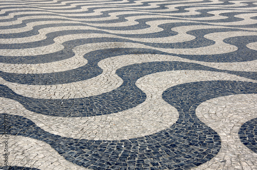 Famous pavement in Lisbon