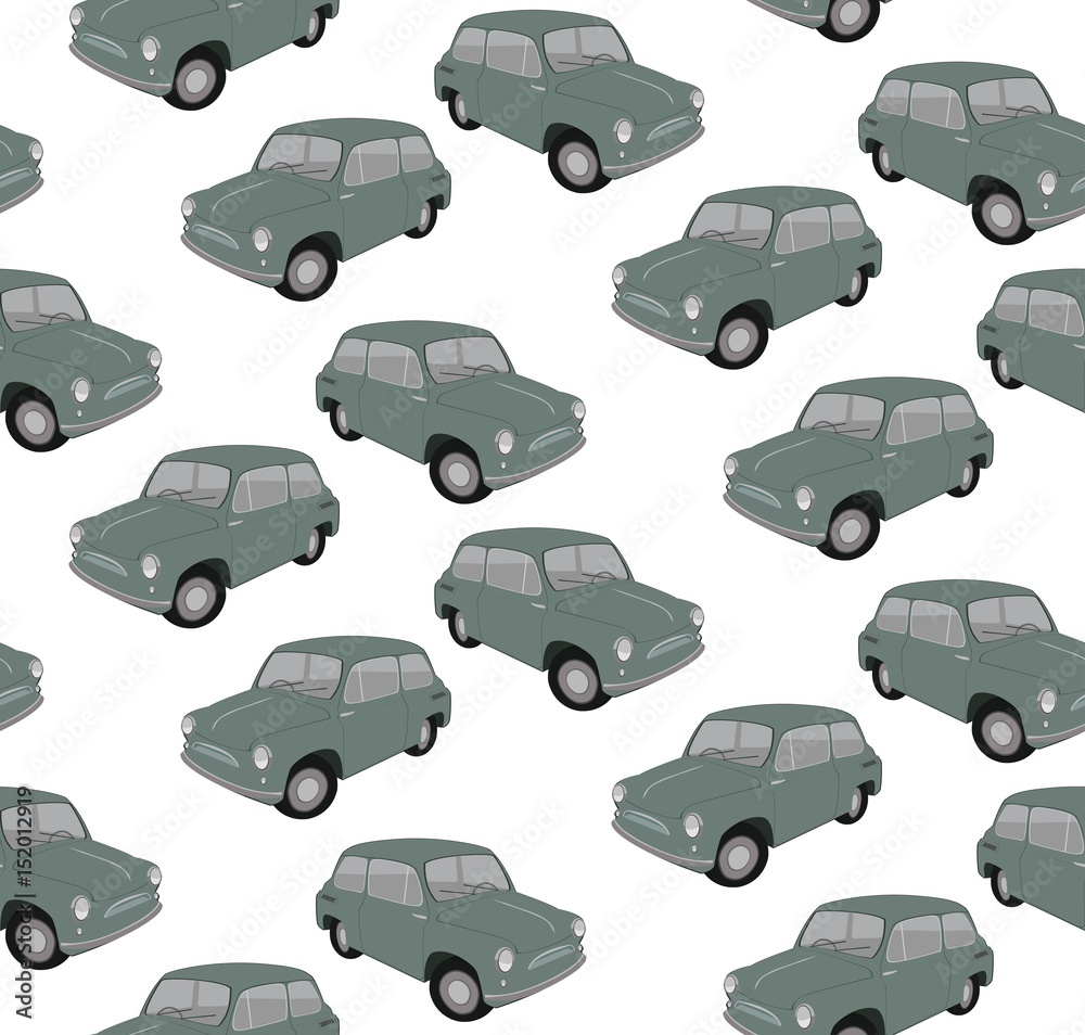  retro  cars seamless pattern