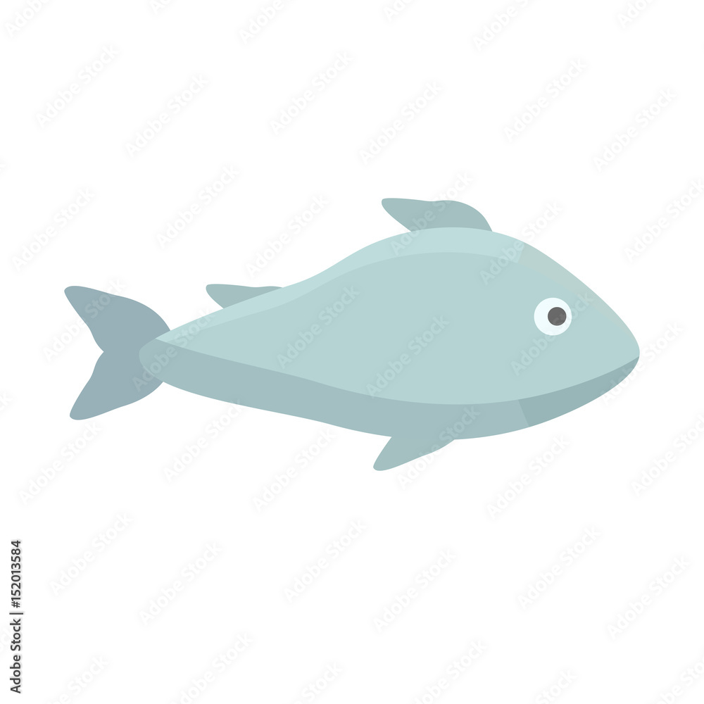 Fish. Flat design. Fish. Flat design.