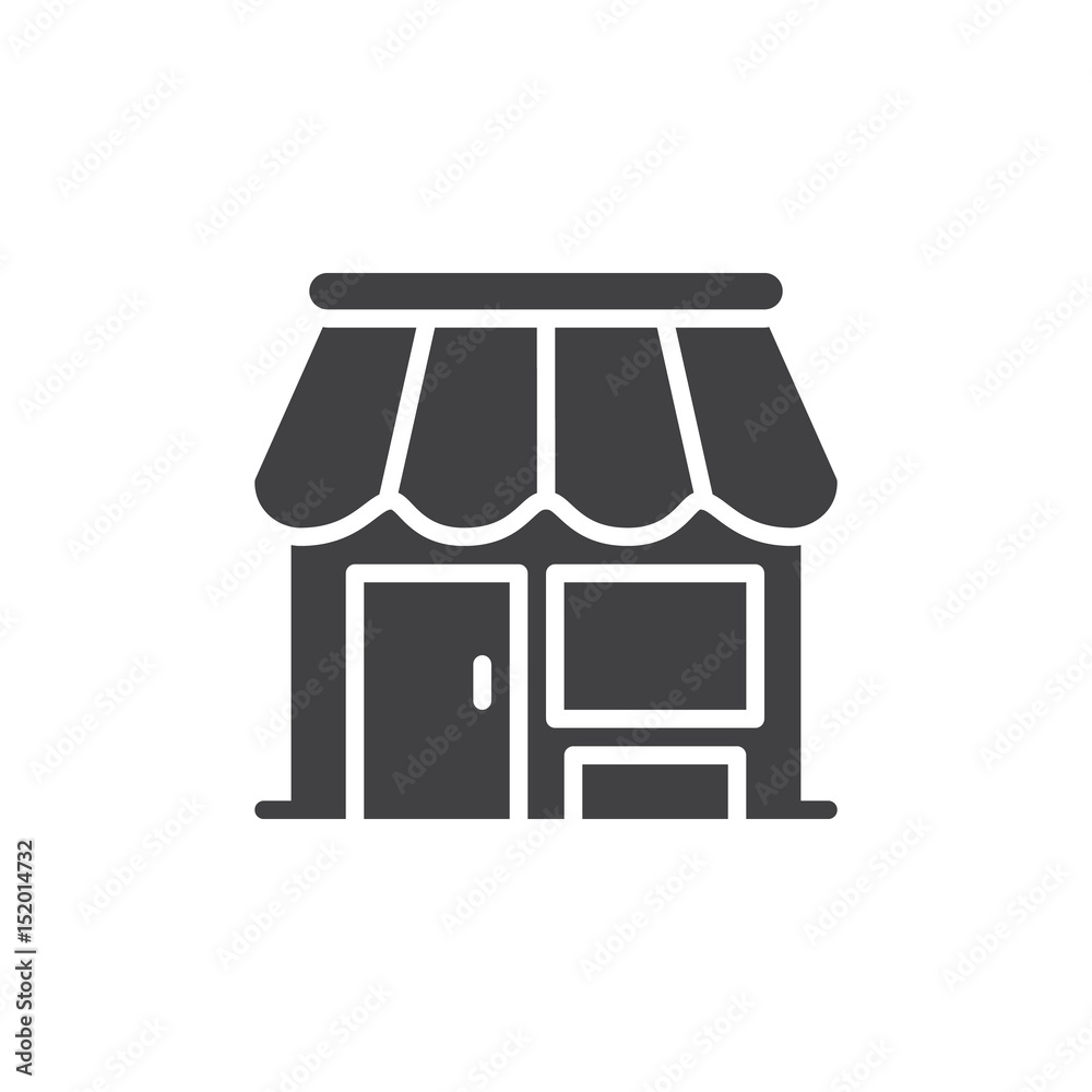 Shop, store icon vector, filled flat sign, solid pictogram isolated on white. Market symbol, logo illustration. Pixel perfect Shop, store icon vector, filled flat sign, solid pictogram isolated on white. Market symbol, logo illustration. Pixel perfect