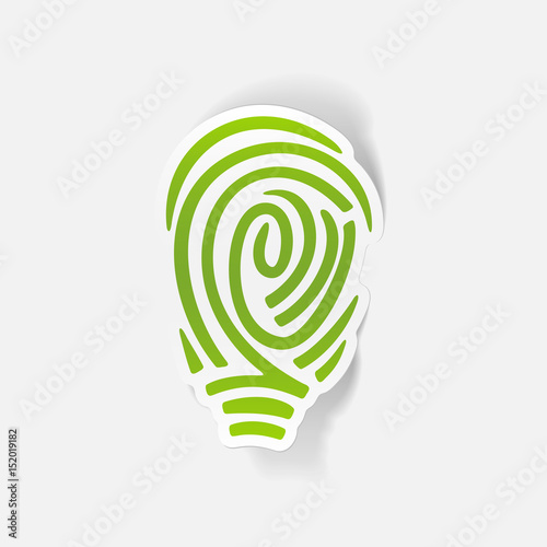 realistic design element: fingerprint