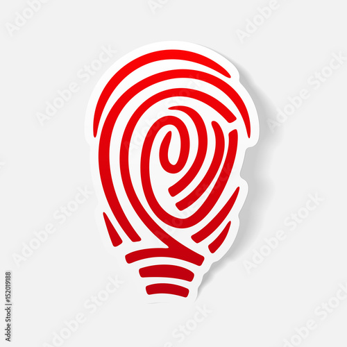 realistic design element: fingerprint