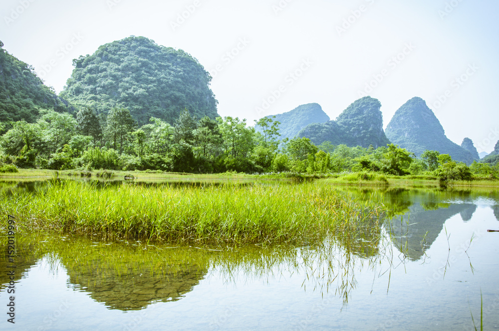 Beautiful countryside scenery in summer Beautiful countryside scenery in summer