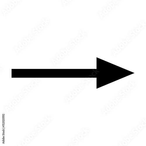 black arrow isolated on white background. vector arrow