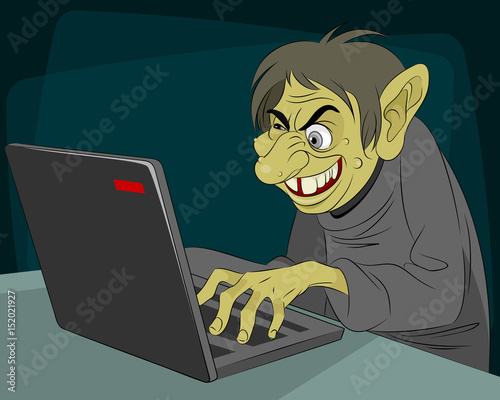Ugly internet troll