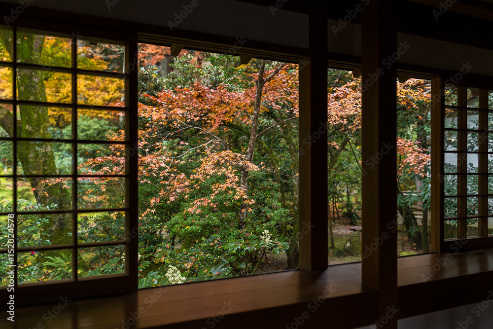 Japanese temple in autumn season Japanese temple in autumn season