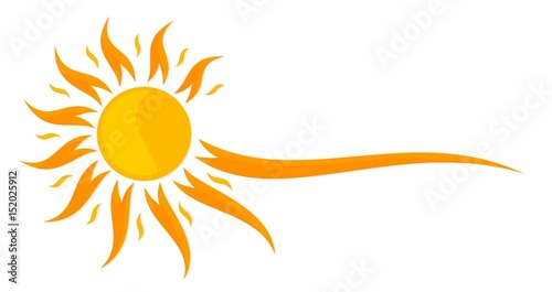 Stylized sun.