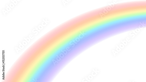 Rainbow icon. Shape arch isolated on white background. Colorful light and bright design element. Symbol of rain, sky, clear, nature. Flat simple graphic style Vector illustration