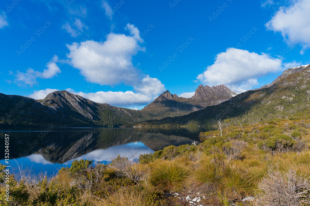 Picturesque Mountain landscape with lake
