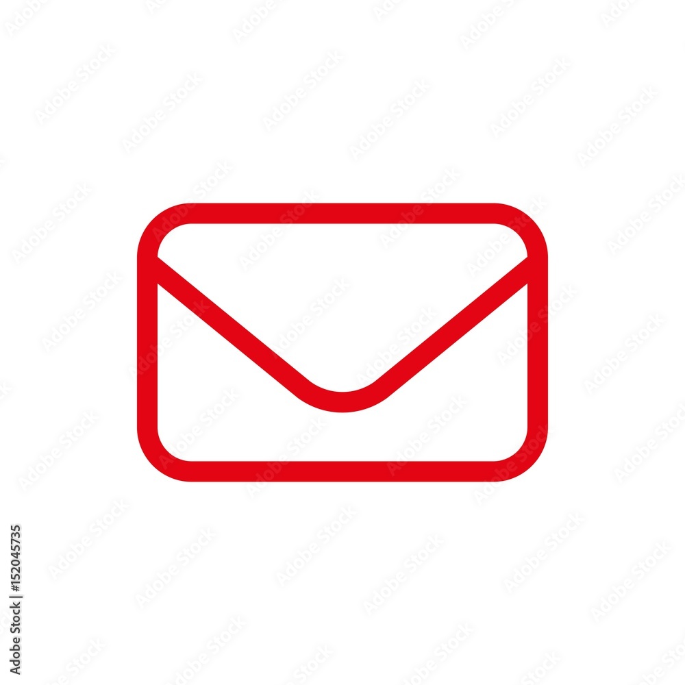 Envelope mail icon, vector illustration. Flat design style Envelope mail icon, vector illustration. Flat design style