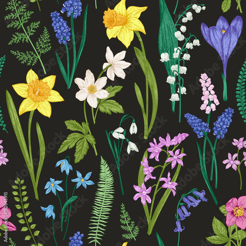Seamless floral pattern.