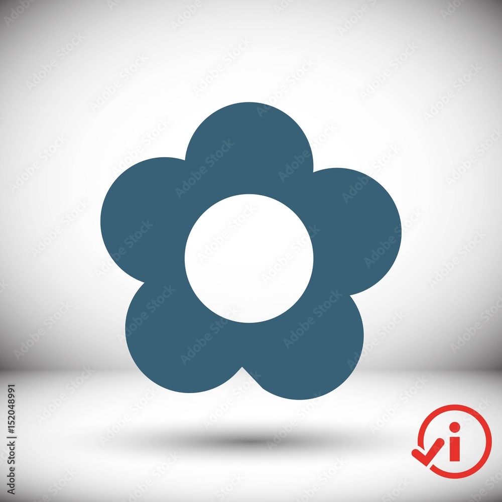 flower icon stock vector illustration flat design flower icon stock vector illustration flat design