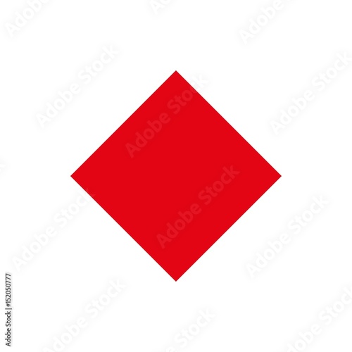 rhombus icon vector illustration. Flat design style