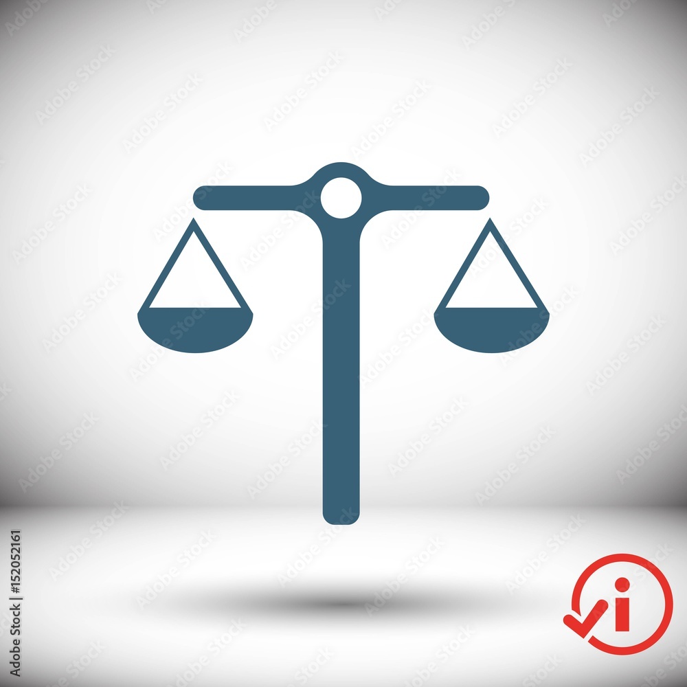 scales icon stock vector illustration stock vector illustration flat design scales icon stock vector illustration stock vector illustration flat design