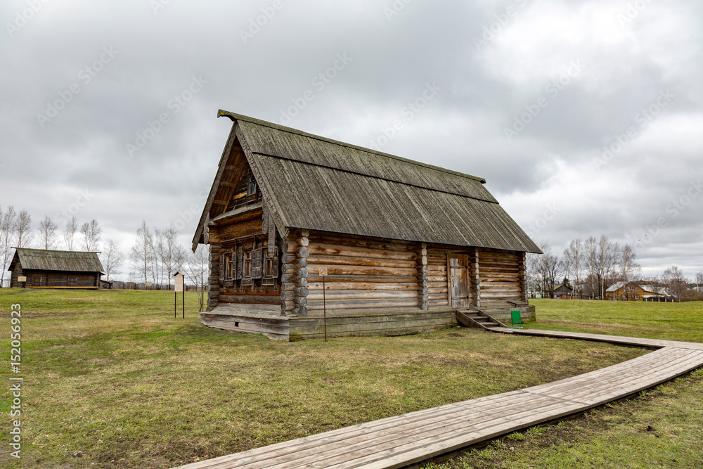 SUZDAL, RUSSIA - APRIL 28, 2017: Open air museum. Historic masterpiece of wooden architecture
SUZDAL, RUSSIA - APRIL 28, 2017: Open air museum. Historic masterpiece of wooden architecture