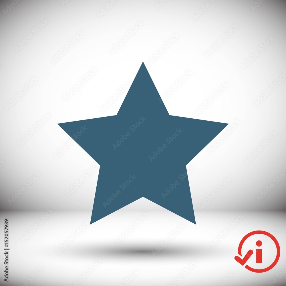 star icon stock vector illustration flat design star icon stock vector illustration flat design