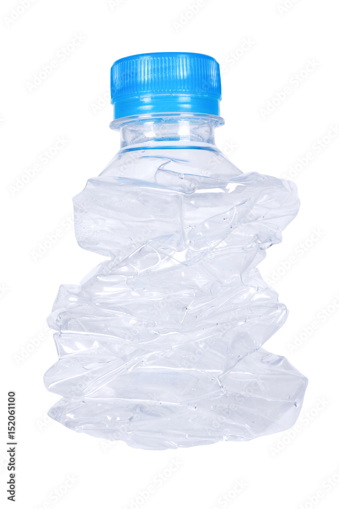 Used plastic bottles isolated on white background.(With clipping path.) Used plastic bottles isolated on white background.(With clipping path.)
