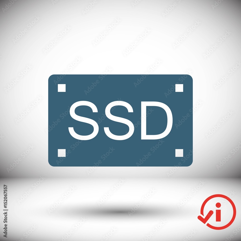 ssd icon stock vector illustration flat design ssd icon stock vector illustration flat design