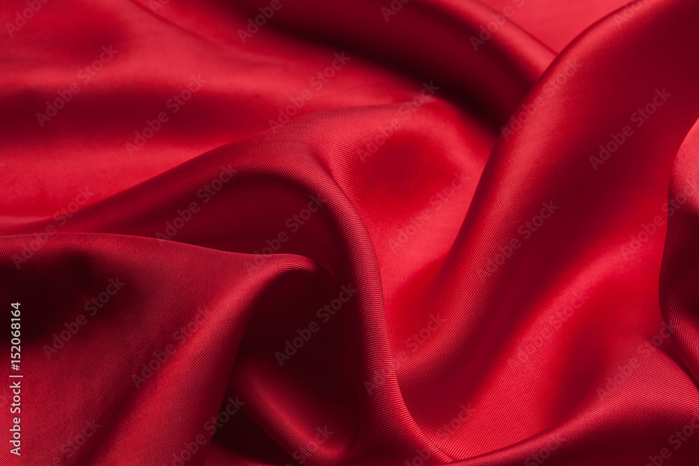Red cloth waves background texture Red cloth waves background texture
