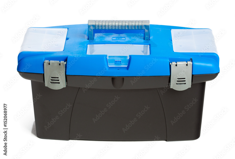 Toolkit box isolated on the white background