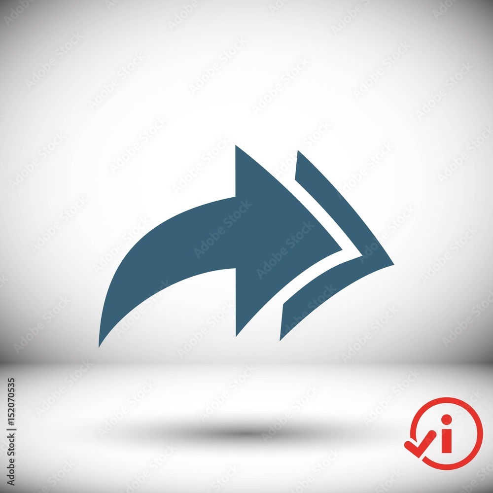 arrow icon stock vector illustration flat design arrow icon stock vector illustration flat design