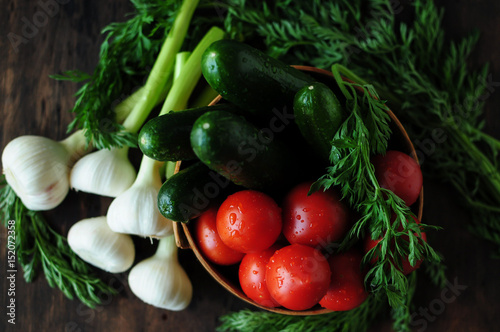 Still life with vegetables