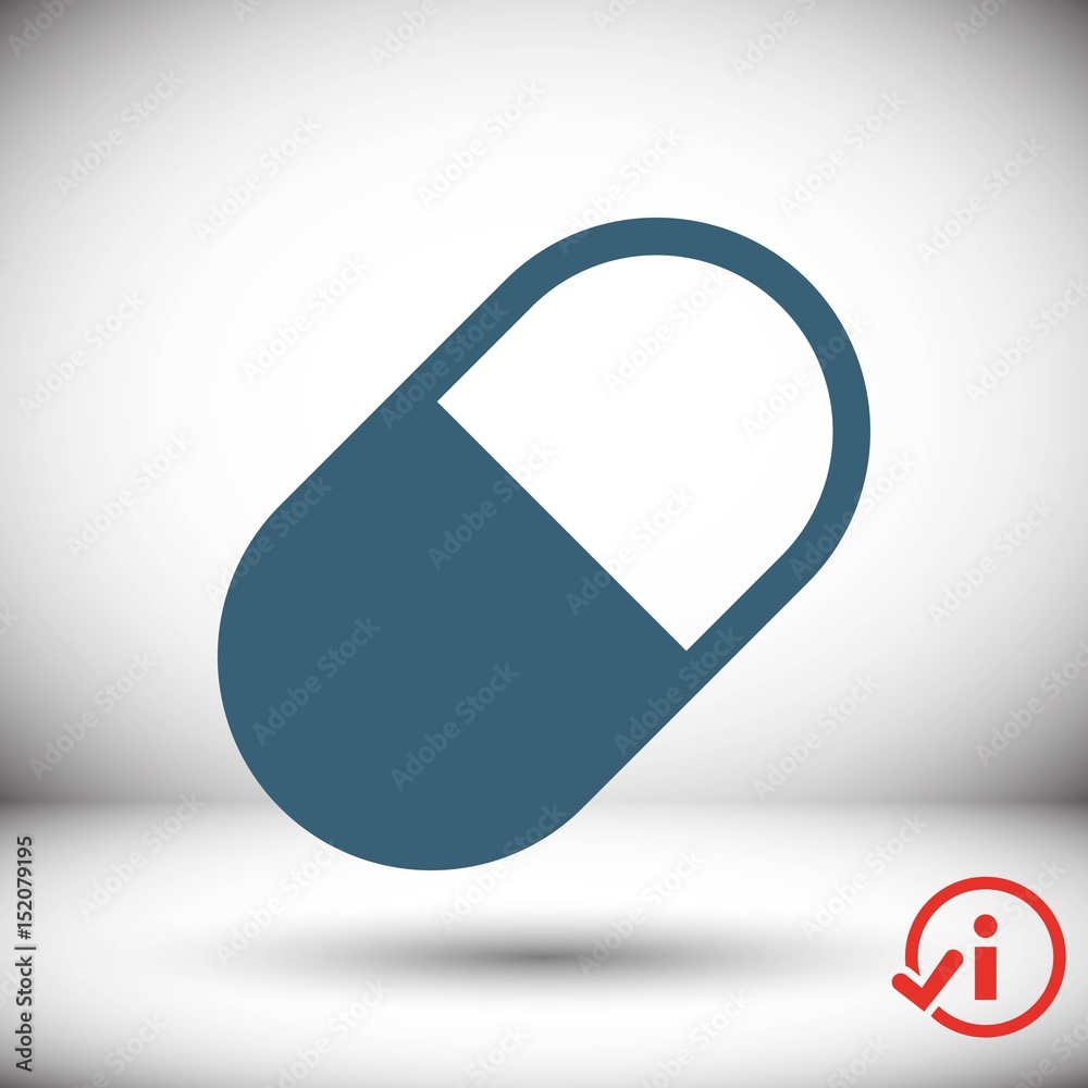 pills icon stock vector illustration flat design pills icon stock vector illustration flat design