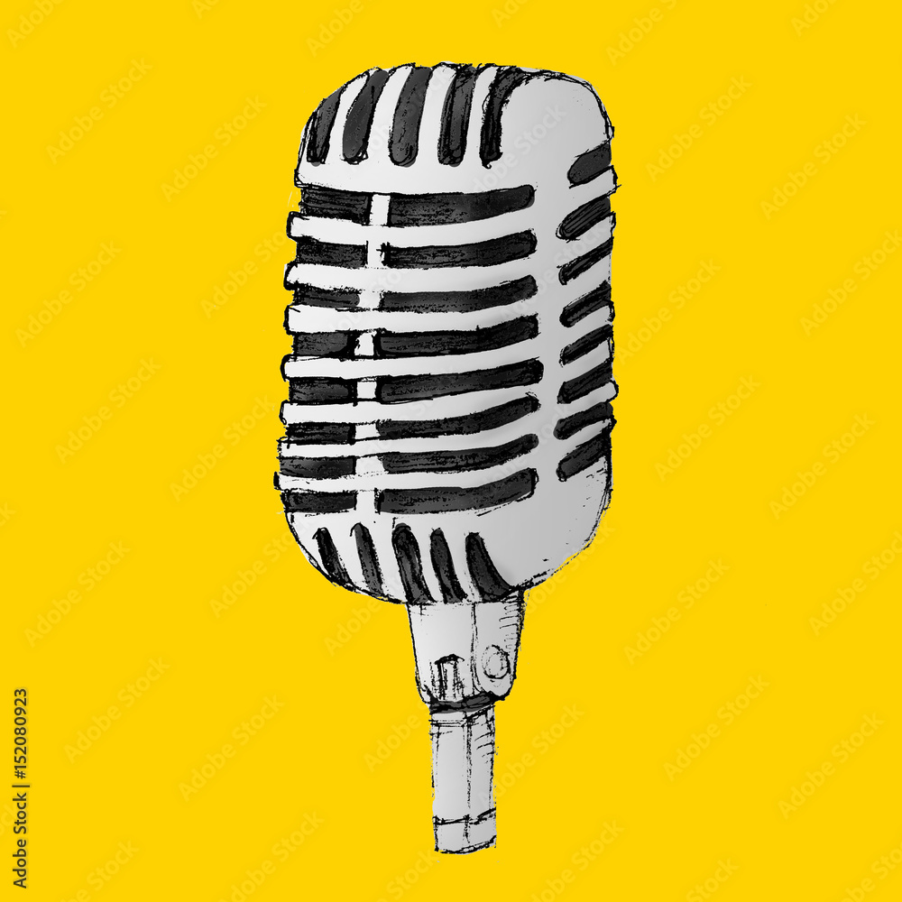 ガイコツマイク Stock イラスト Adobe Stock