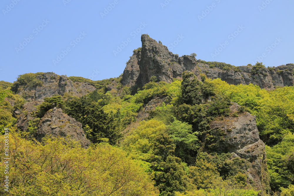 香川県小豆島町　寒霞渓　二見岩（裏８景　第７景）
