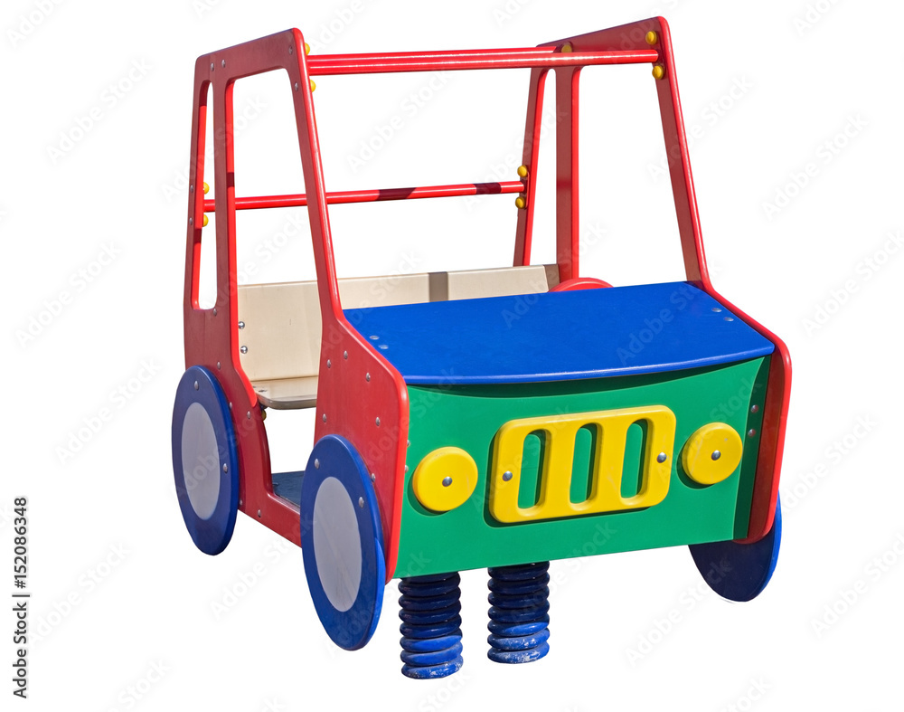 Children's playground on white Children's playground on white
