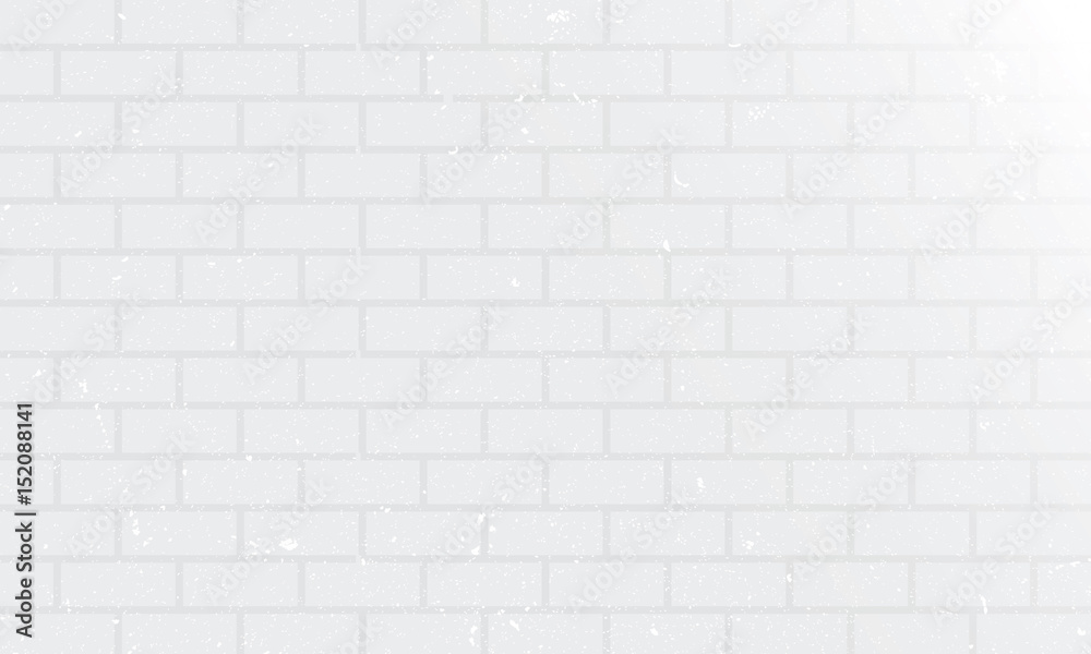 Naklejka premium White bricks wall texture